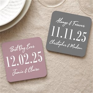 The Big Day Personalized Wedding Coaster Favors - 28702