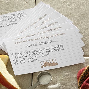 Custom Printed Recipe Cards - From the Kitchen Of - 2873-C