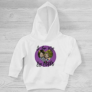 Photo Message Personalized Toddler Hooded Sweatshirt - 28746-CTHS