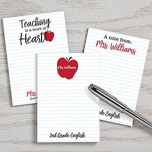 Inspiring Teacher Personalized Mini Notepad Set of 3 - 28767