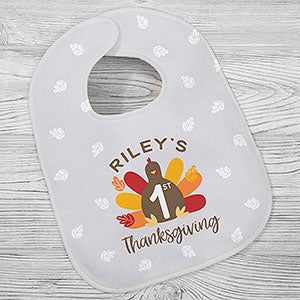 First Thanksgiving Personalized Baby Bib - 28788-B