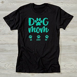 Dog Mom Personalized Hanes® Adult T-Shirt - 28845-T