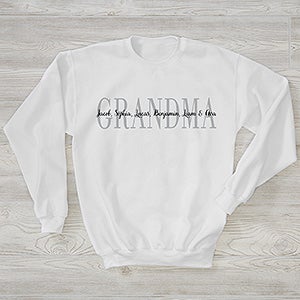 Grandma Personalized Hanes Crewneck Sweatshirt - 28864-WS
