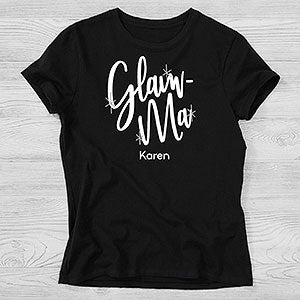 Glam-ma Personalized Hanes Ladies Fitted Tee - 28869-FT