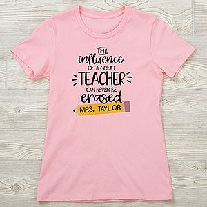 The Influence Of A Great Teacher Personalized Next Level™ Ladies Fitted Tee - 28881-NL