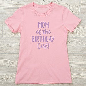 Family Birthday Personalized Next Level™ Ladies Fitted Tee - 28917-NL