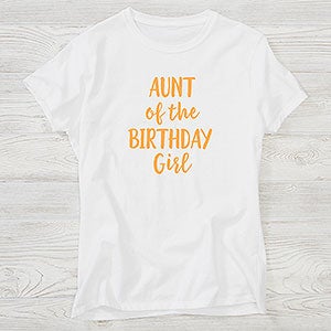 Family Birthday Personalized Hanes® Ladies Fitted Tee - 28917-FT