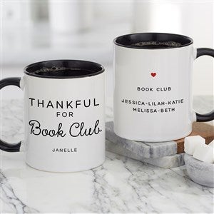 Thankful For Personalized Coffee Mug 11 oz.- Black - 28966-B