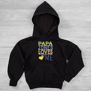 Look Who Loves Me Personalized Hanes® Kids Hooded Sweatshirt - 29098-YHS