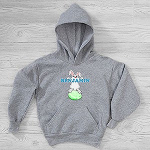 Bunny Love Personalized Easter Hanes Kids Hooded Sweatshirt - 29179-YHS