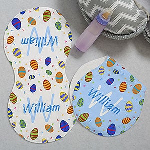 Colorful Eggs Personalized Burp Cloths - Set of 2 - 29197-B
