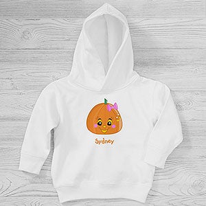 Miss Pumpkin Personalized Halloween Toddler Hooded Sweatshirt - 29218-CTHS