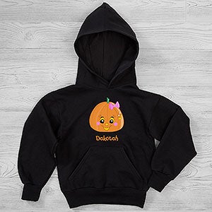Miss Pumpkin Personalized Halloween Hanes® Kids Sweatshirt - 29218-YHS