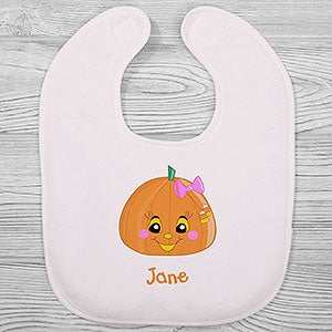 Miss Pumpkin Personalized Baby Bib - 29220-B