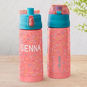 Sprinkles Personalized 13oz Reduce Frostee Water Bottle - Coral - 29240-P