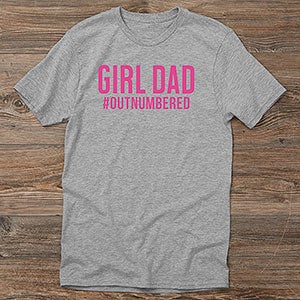 Girl Dad Personalized Hanes Adult T-Shirt - 29283-AT