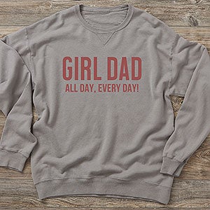 Girl Dad Personalized Hanes® Adult ComfortWash™ Sweatshirt - 29284-CWS