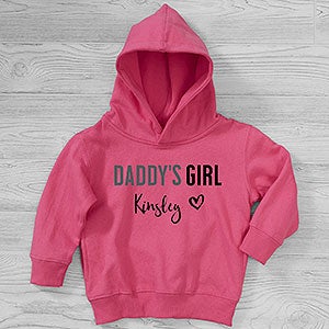 Daddys Girl Personalized Toddler Hooded Sweatshirt - 29286-CTHS