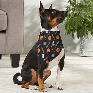 Halloween Icon Personalized Dog Bandana- Medium - 29315-M