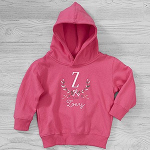 Girly Chic Personalized Toddler Hooded Sweatshirt - 29343-CTHS
