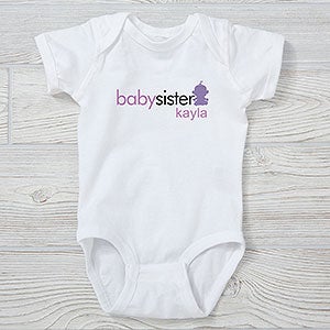Big/Baby Brother & Sister Personalized Baby Bodysuit - 29366-CBB