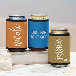 Scripty Style Personalized Beer Can  Bottle Wrap - 29407