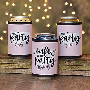 We Are The Party Bachelorette Personalized Can  Bottle Wrap - 29479