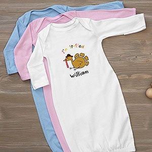 Im Stuffed Personalized Thanksgiving Baby Gown - 29545-G