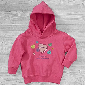Little Valentine Personalized Toddler Hooded Sweatshirt - 29549-CTHS