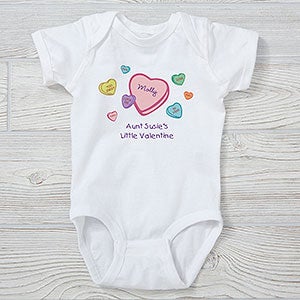 Personalized Girls Valentine's Day T-Shirts - Candy Hearts