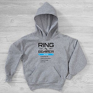 Ring Bearer Personalized Hanes® Kids Hooded Sweatshirt - 29582-YHS