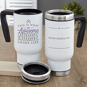 This is What an Awesome Nurse Looks Like Personalized 14 oz. Commuter Travel M - 29634