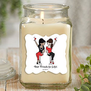 Best Friends philoSophies® Personalized 18 oz. Vanilla Candle Jar - 29688-18VB