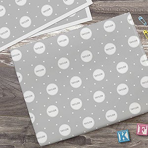 Simple  Sweet Personalized Wrapping Paper Sheets - Set of 3 - 29695-S