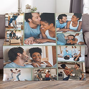 Photo Collage For Couples Personalized 50x60 Plush Fleece Blanket - 29702-F