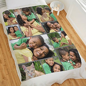 Photo Collage For Kid Personalized 60x80 Plush Fleece Blanket - 29704-FL