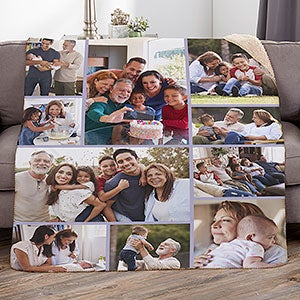 Photo Collage For Grandparents Personalized 50x60 Sherpa Blanket - 29706-S