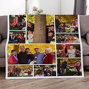 Photo Collage For Grandparents Personalized 50x60 Sweatshirt Blanket - 29706-SW