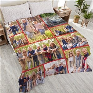 Photo Collage For Grandparents Personalized 90x108 Plush King Fleece Blanket - 29706-K