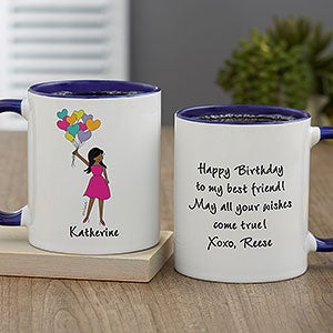 Birthday Balloons philoSophies® Personalized Coffee Mug 11oz.- Blue - 29742-BL