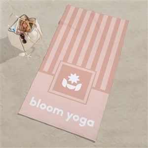 Personalized Logo Oversized 35x72 Beach Towel - 29846-L