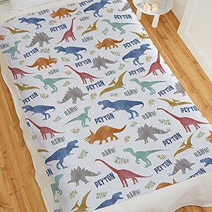 Dinosaur World Personalized 50x60 Sweatshirt Blanket - 29868-SW