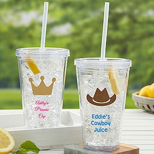 Choose your Icon Personalized 17 oz. Acrylic Insulated Tumbler For Kids - 29894