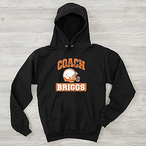 15 Sports Personalized Coach Hanes Adult Hooded Sweatshirt - 29938-BHS