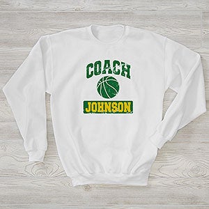 15 Sports Personalized Coach Hanes® Adult Crewneck Sweatshirt - 29938-WS