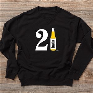 21st Birthday Personalized Hanes® Adult ComfortWash™ Sweatshirt - 29940-CWS