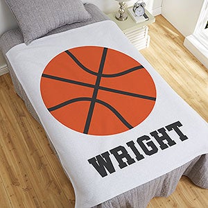 Basketball Personalized 50x60 Sweatshirt Blanket - 29965-SW