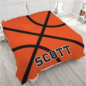 Basketball Personalized 90x108 Plush King Fleece Blanket - 29965-K