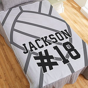 Volleyball Personalized 50x60 Plush Fleece Blanket - 29969-F