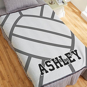 Volleyball Personalized 56x60 Woven Throw - 29969-A